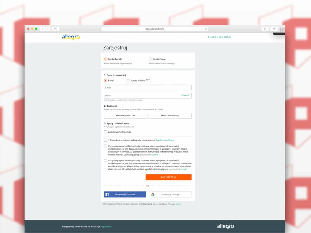 Покупаем на Allegro: как зарегистрироваться, как покупать, оплата и  доставка » Типичная Польша