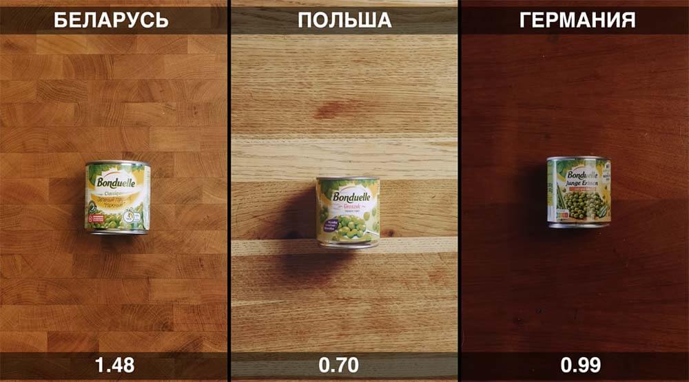 Блогер сравнил цены на продуктовую корзину в Беларуси, Польше, Германии и России